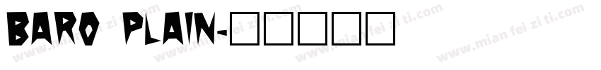 Baro Plain字体转换
